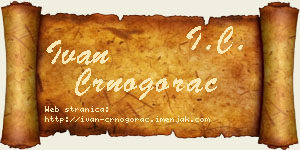 Ivan Crnogorac vizit kartica